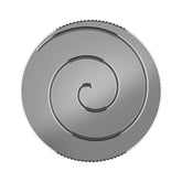 Fidget Pendant Necklace -Stainless Steel Spiral Pattern